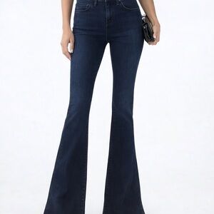 Massimo Dutti Dark Indigo Flare Jeans